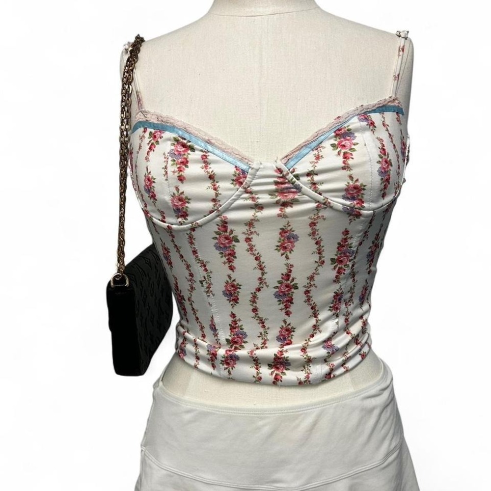 Edikted Indira Printed Cup Lace Corset - Picture 3 of 6